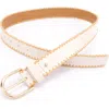 Kate Spade New York Straw Edge Leather Belt