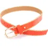 Kate Spade New York Straw Edge Leather Belt