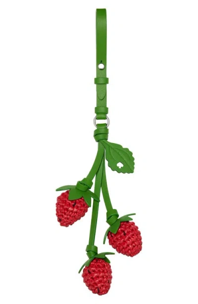 Kate Spade New York Strawberries Bag Charm In Green