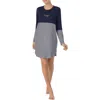 Kate Spade New York Stripe Colorblock Nightgown In Blue