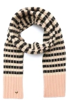 Kate Spade New York Stripe Rib Scarf In Neutral