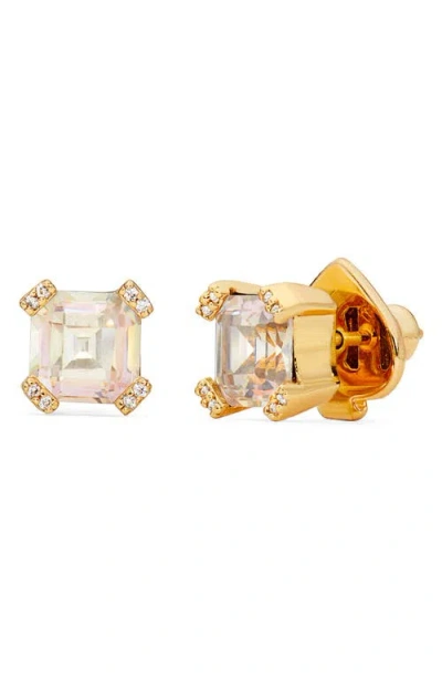Kate Spade New York Stud Earrings In Clear/gold.