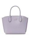 Kate Spade Suite Leather Tote Crossbody Bag In Lavender C