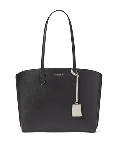 Kate Spade New York Suite Crossgrain Leather Work Tote In Black