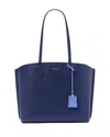 Kate Spade New York Suite Crossgrain Leather Work Tote In Deep Lake