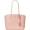 Kate Spade New York Suite Large Leather Tote In Rose Smoke.
