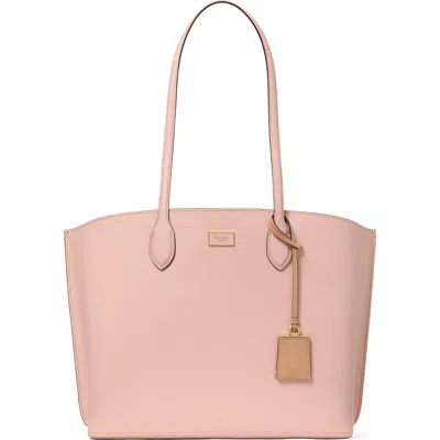 Kate Spade New York Suite Large Leather Tote In Rose Smoke.