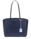 Kate Spade New York Suite Large Leather Work Tote In Blue