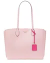 Kate Spade New York Suite Large Leather Work Tote In Pink