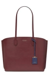 Kate Spade New York Suite Leather Tote In Cordovan