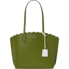 Kate Spade New York Suite Scallop Crossgrain Leather Tote