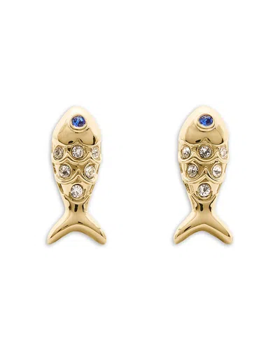 Kate Spade New York Summer Daze Fish Stud Earrings In Gold