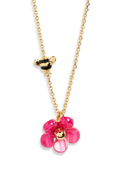 Kate Spade New York Summer Daze Flower Pendant Necklace In Pattern