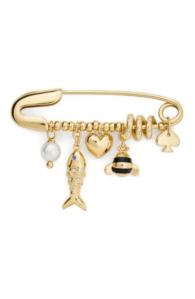 Kate Spade New York Summer Daze Mixed Charm Bracelet In Gold