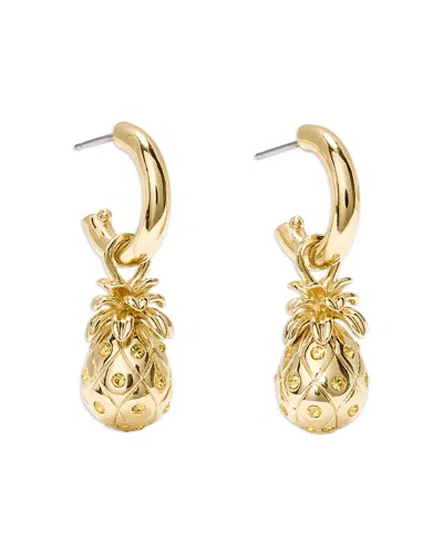 Kate Spade New York Summer Daze Pineapple Drop Earrings In Gold