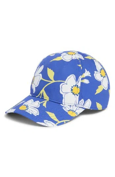 Kate Spade New York Sunshine Floral Baseball Cap In Blue