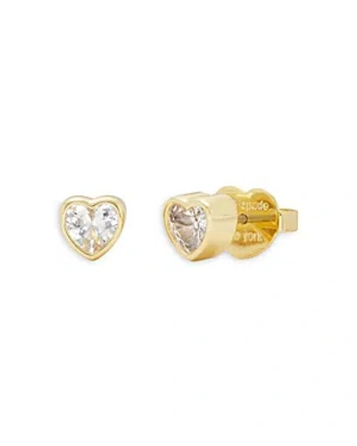 Kate Spade New York Sweetheart Mini Stud Earrings In Gold