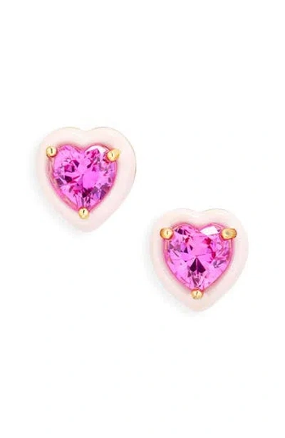 Kate Spade New York Sweetheart Stud Earrings In Pink