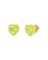 Kate Spade New York Sweetheart Stud Earrings In Green