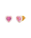 Kate Spade New York Sweetheart Stud Earrings In Pink