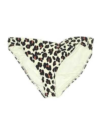 Pre-owned Kate Spade New York Swimsuit Bottoms In Ivory