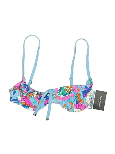 Kate Spade New York Swimsuit Top Blue Paisley Pattern Swimwear