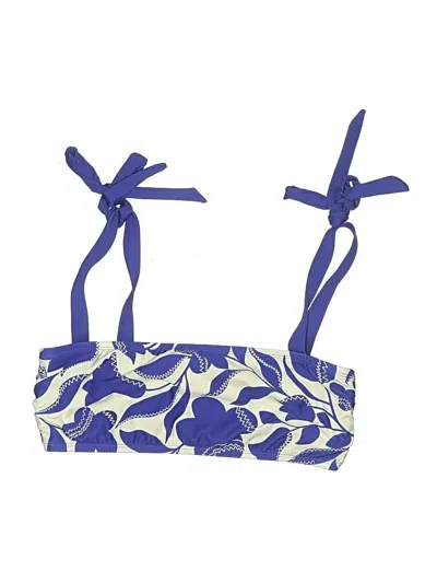 Pre-owned Kate Spade New York Swimsuit Top Blue Swimwear