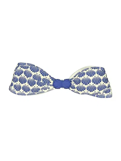 Pre-owned Kate Spade New York Swimsuit Top Blue Swimwear