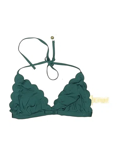 Pre-owned Kate Spade New York Swimsuit Top Green Swimwear