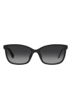 Kate Spade New York Tabitha 55mm Rectangular Sunglasses In Black