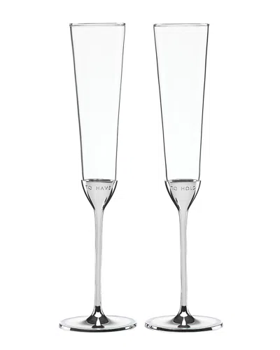 Kate Spade New York Take The Cake 2pc Champagne Flute Set
