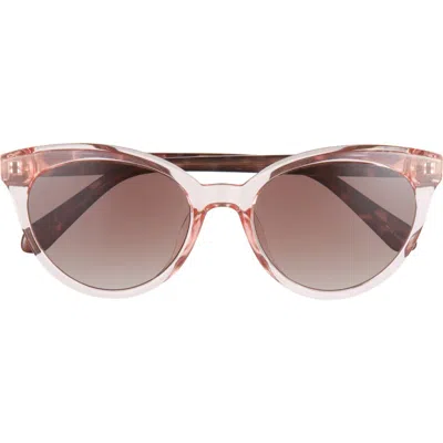 Kate Spade New York Tamara 54mm Rectangle Sunglasses In Pink/brown Fuchsia