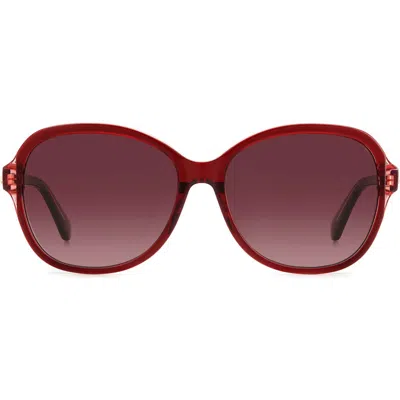 Kate Spade New York Tamera 59mm Square Sunglasses In Burgundy