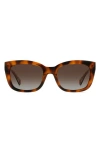 Kate Spade New York Tammy 53mm Rectangular Sunglasses In Brown