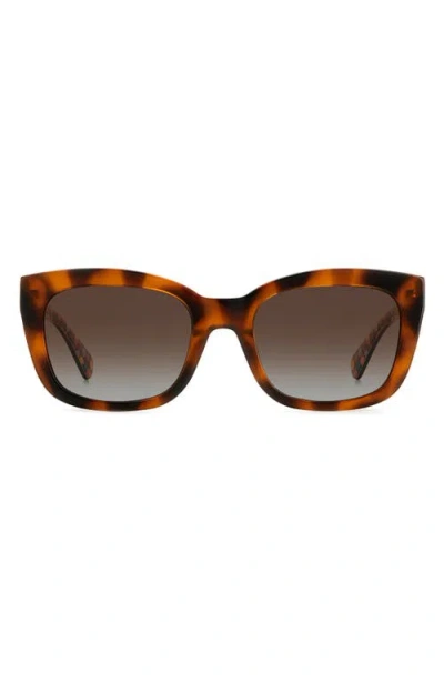 Kate Spade New York Tammy 53mm Rectangular Sunglasses In Brown