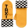 Kate Spade New York Taxi Checkerboard Mittens In Omelette