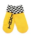 Kate Spade New York Taxi Checkerboard Mittens In Omelette