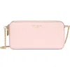 Kate Spade New York Taylor Pebbled Leather Double Zip Crossbody Bag In Pink
