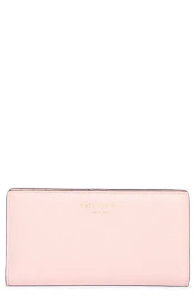 Kate Spade New York Taylor Pebbled Leather Slim Wallet In Pink
