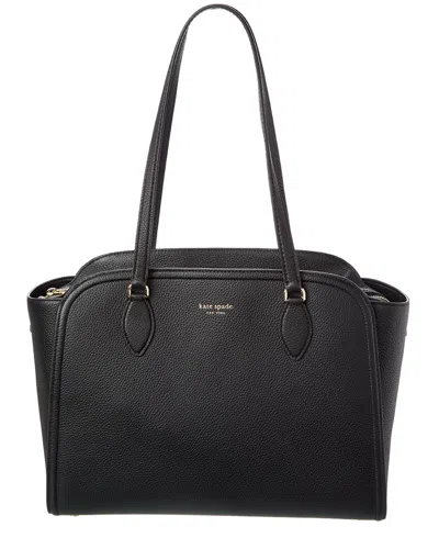 Kate Spade New York Taylor Pebbled Leather Tote In Black