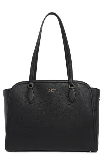 Kate Spade New York Taylor Pebbled Leather Tote In Black