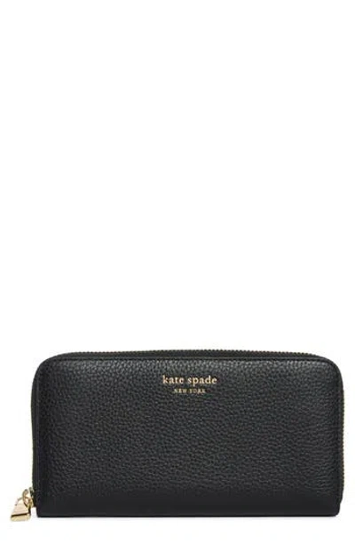 Kate Spade New York Taylor Zip Around Continental Wallet In Black