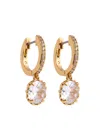 Kate Spade New York That Sparkle Crystal-embellished Hoop Earrings In Gold