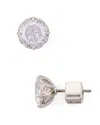 Kate Spade New York That Sparkle Round Earrings In Clear/silver