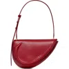 Kate Spade New York The Spade Fine Grain Leather Shoulder Bag In Red