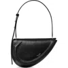 Kate Spade New York The Spade Fine Grain Leather Shoulder Bag In Black