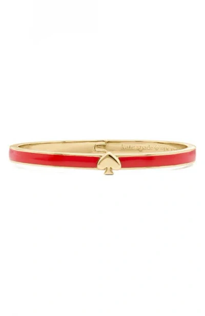 Kate Spade New York Thin Enamel Bangle In Red