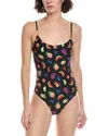 Kate Spade New York Tie Back One-piece In Brown