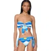 Kate Spade New York Tie Bandeau Bra Top In Multi