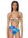 Kate Spade New York Tie Front Bra Top In Multi
